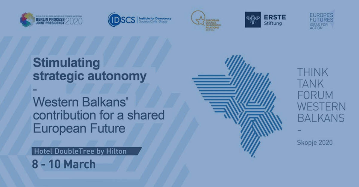 BiEPAG Experts at the Western Balkans Think Tank Forum in Skopje, 8-10 of March, 2020