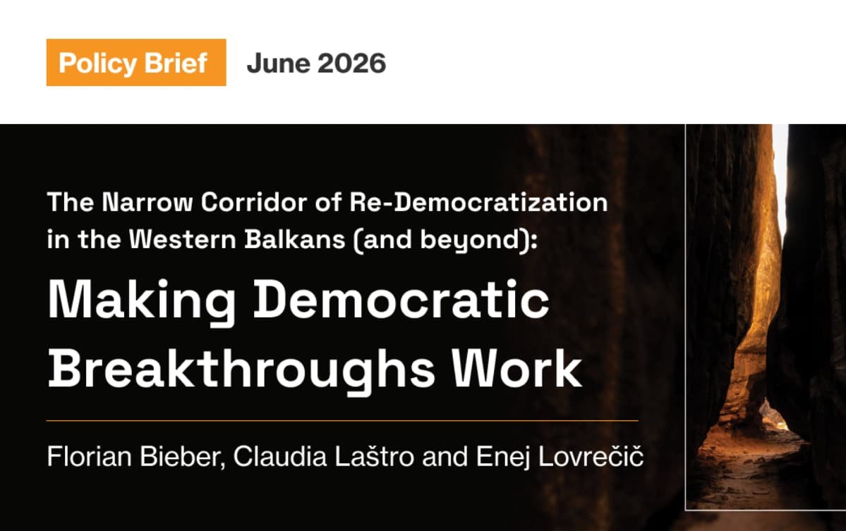 The Narrow Corridor of Re-Democratization in the Western Balkans (and beyond): Making Democratic Breakthroughs Work