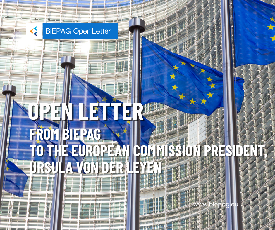 Open Letter from BiEPAG to the European Commission President, Ursula von der Leyen